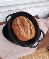 Gusseisen Brotbacktopf/Bräter, groß von "Steinzeitwerk" Leipzig - Grünau-Ost Vorschau