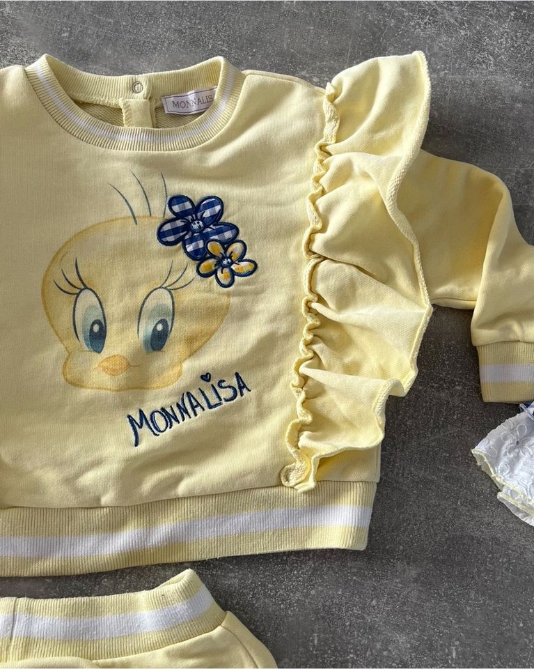 Monnalisa x Disney Sets Freizeitanzug und Shirt mit Leggins 86 92 in Tönisvorst