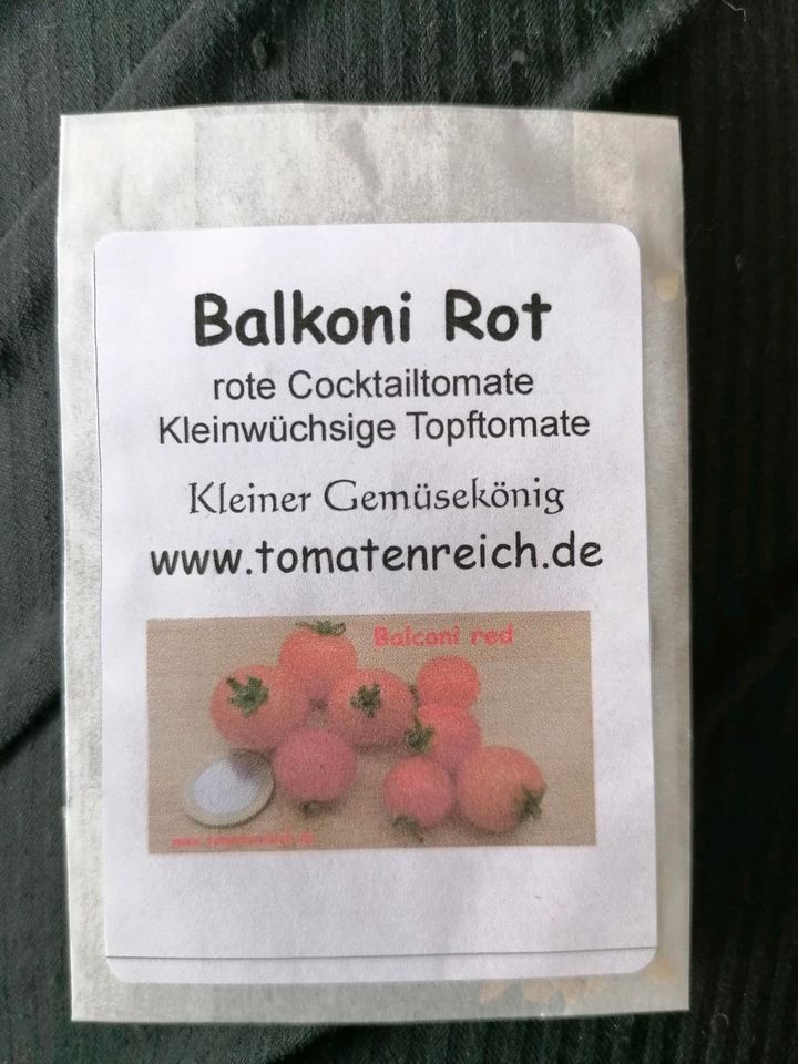 Tomatensamen, Cocktailtomate, Sorte Balconi Red/Balkoni Rot in Leverkusen