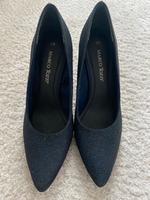 Pumps Glitzer festlich blau Marco Tozzi Niedersachsen - Garrel Vorschau
