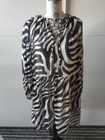 H&M Chiffon Kleid langarm Zebra schwarz weiß mit Unterkleid S Bayern - Hallstadt Vorschau