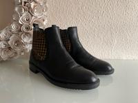 CaféNoir ❤️ Chelsea-Stiefelette * Gr. 37 * Leoprint/schwarz Sachsen - Meißen Vorschau