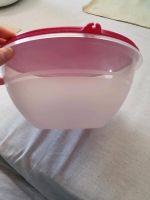 Tupperware Schüssel transparent mit rotem Deckel Hessen - Rüsselsheim Vorschau