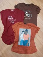 3er Set Damen T Shirts Tops Gr. M rost weinrot braun Coffee Brandenburg - Falkenberg/Elster Vorschau