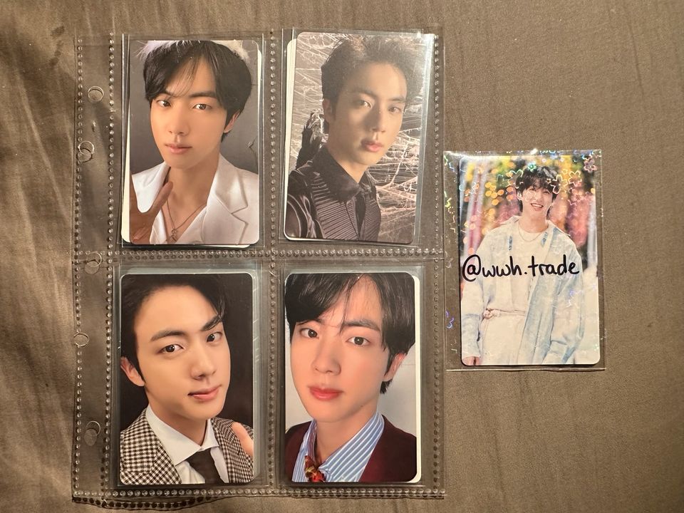 wts bts Jin map of the soul 7 mots7 photocards set in Dresden