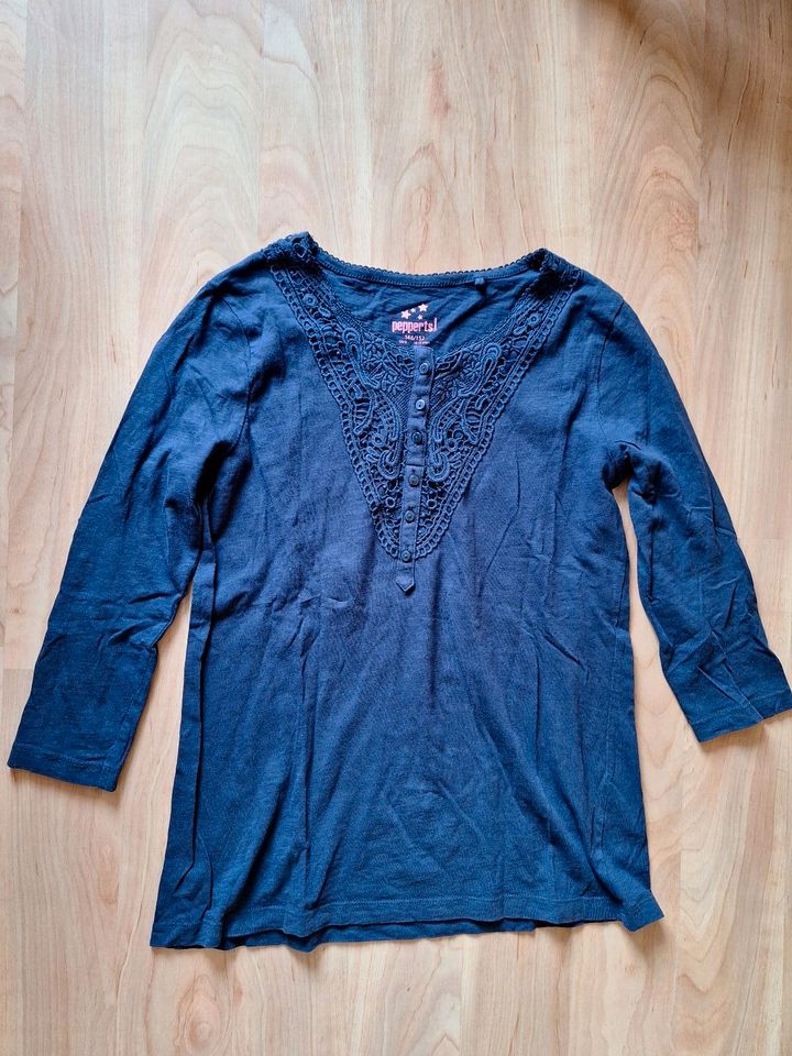 Shirt 7/8-Ärmel mit Spitze von pepperts!, blau, Größe: 146/152 in Berlin