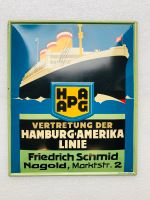 ‼️ Blechschild Hapag Linie 1930 kein Emailschild Emailleschild Saarland - Schiffweiler Vorschau