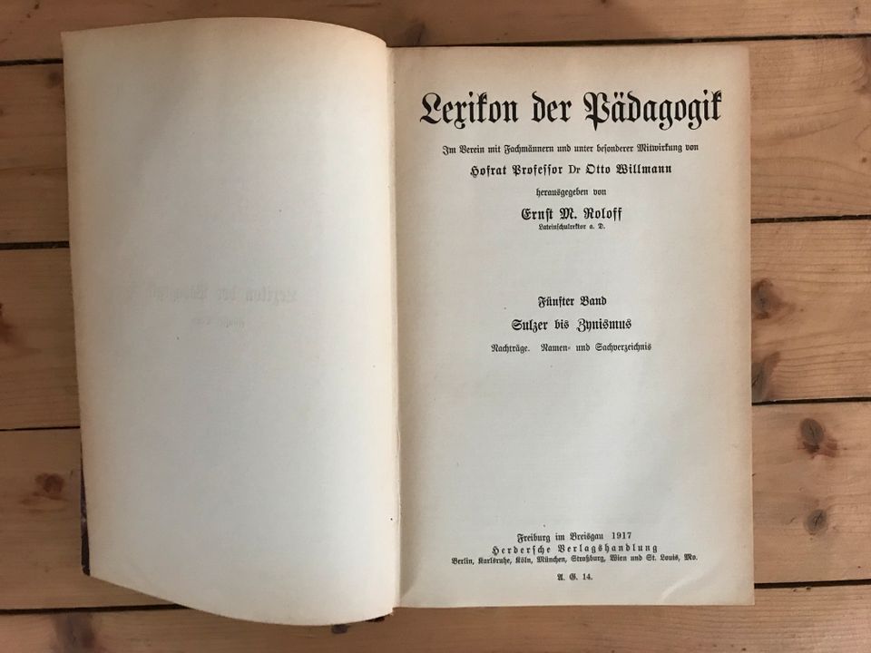 Lexikon der Pädagogik / Band 4 und 5 / Antiquarische Bücher in Bielefeld