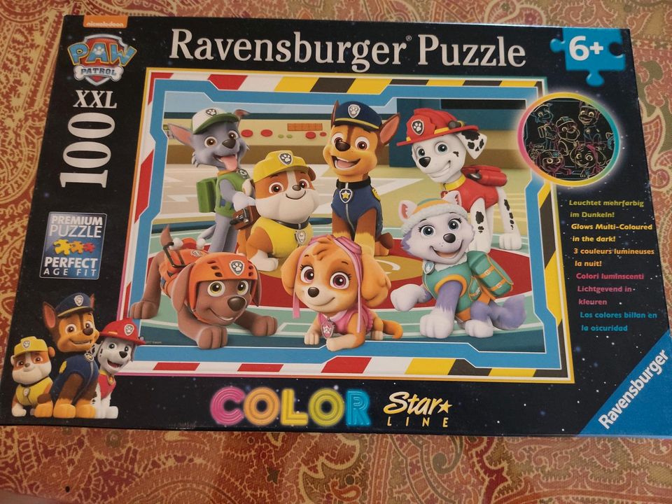 Paw Patrol Puzzle 100 Teile leuchtet im Dunkeln in Dudenhofen