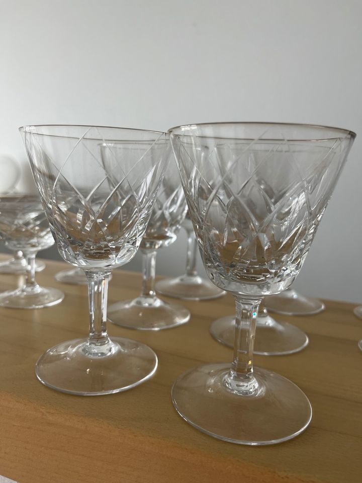 Cristall d‘ arques France Kristall Set Gläser wie abgebildet Glas in Marktleugast