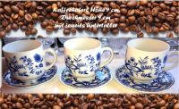 3 Kaffeehaferl mit Unterteller (Zwiebelmuster) Bayern - Ampfing Vorschau
