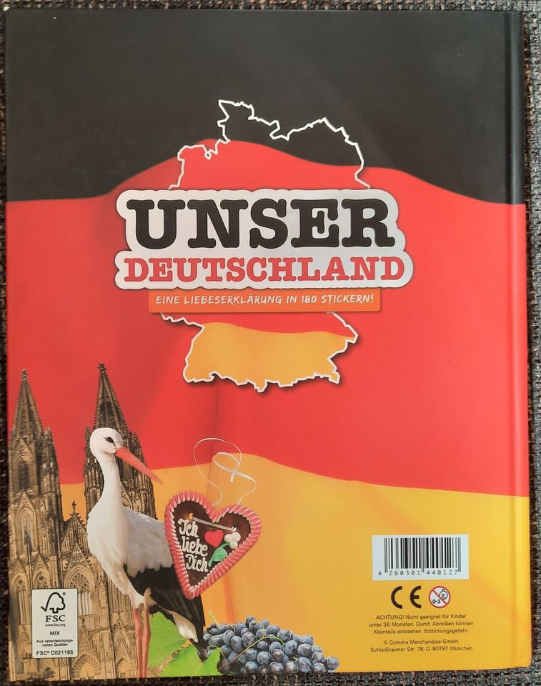 Stickerbuch "Unser Deutschland", REWE, Sammelbuch, Aufkleberbuch in Schotten
