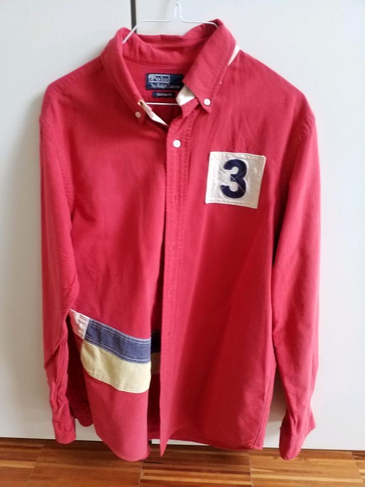 Herrenhemd von Polo by Ralph Lauren M custom fit rot 100% BW in Frankweiler