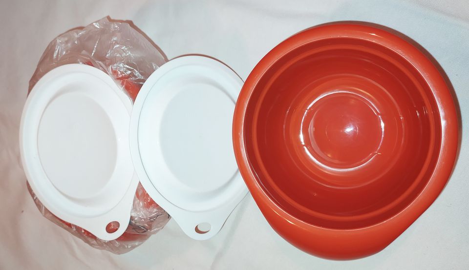 Tupperware Combi Plus Schüssel 650ml orange weiß Neu in Issum