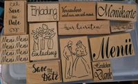 Stempel Holz und Clear Stamps, Hochzeit, Feier, Einladung, Danke Nordrhein-Westfalen - Rheine Vorschau