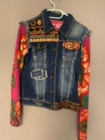Blumen Jeans Desigual Jacke bunt Nordrhein-Westfalen - Herzogenrath Vorschau