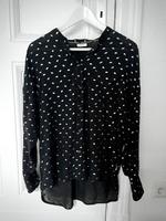 Bluse Marc O'Polo Denim, schwarz mit silbernem Muster bedruckt Berlin - Neukölln Vorschau