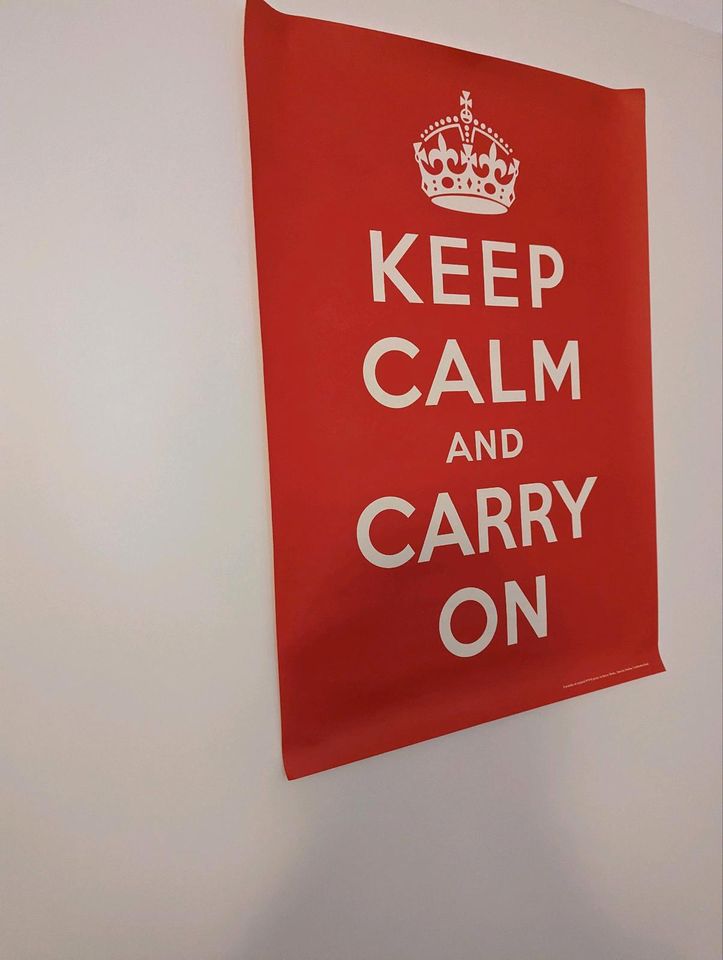 Keep calm and carry on Poster Plakat in Berlin