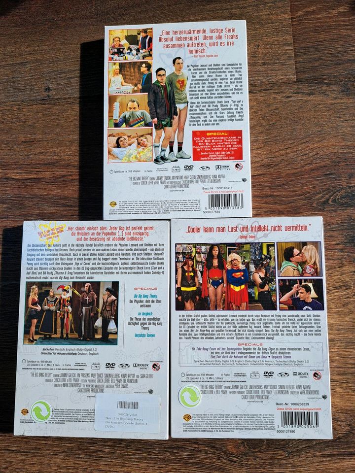 The Big Bang theory DVD Staffel 1-3 in Stiege