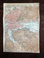 Alter Stadtplan (Landkarte) um 1913: Freiburg im Breisgau München - Altstadt-Lehel Vorschau