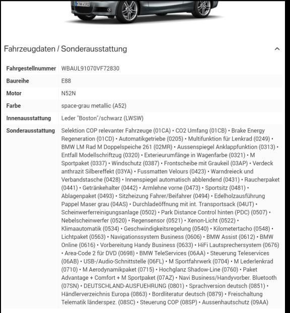 BMW 125i Cabrio - gepflegt, gute Ausstattung in Schwarme