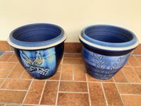 Blumentöpfe  2 Stück Outdoor,  Keramik blau mit Ornamenten Rheinland-Pfalz - Neuwied Vorschau