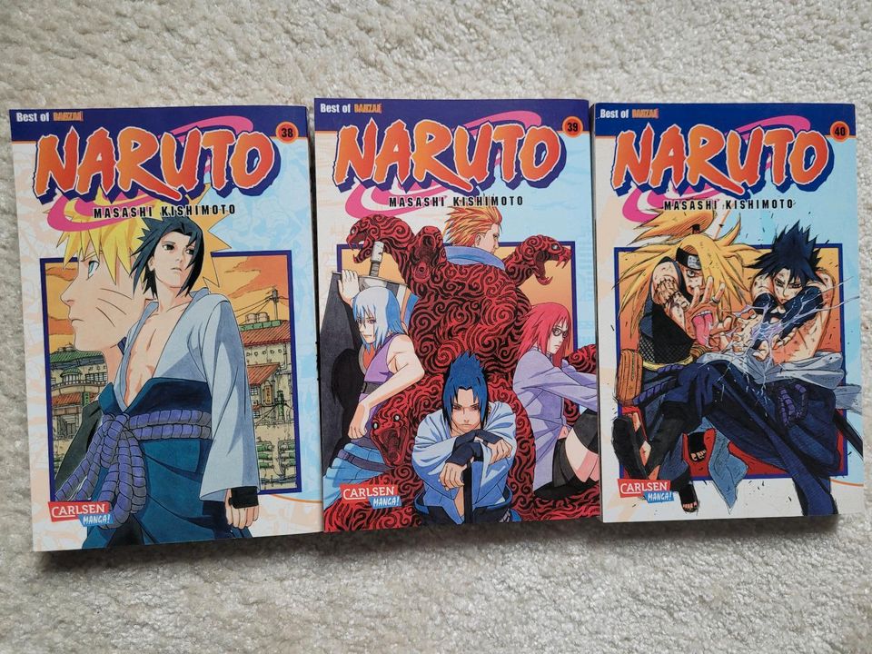 Naruto Mangas Masashi Kishimoto 38-40/One Piece 3 Deutsch in Hamburg