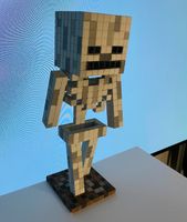 Skeleton Figur-Minecraft handgefertigt aus Holz für Gaming Setup Dresden - Neustadt Vorschau