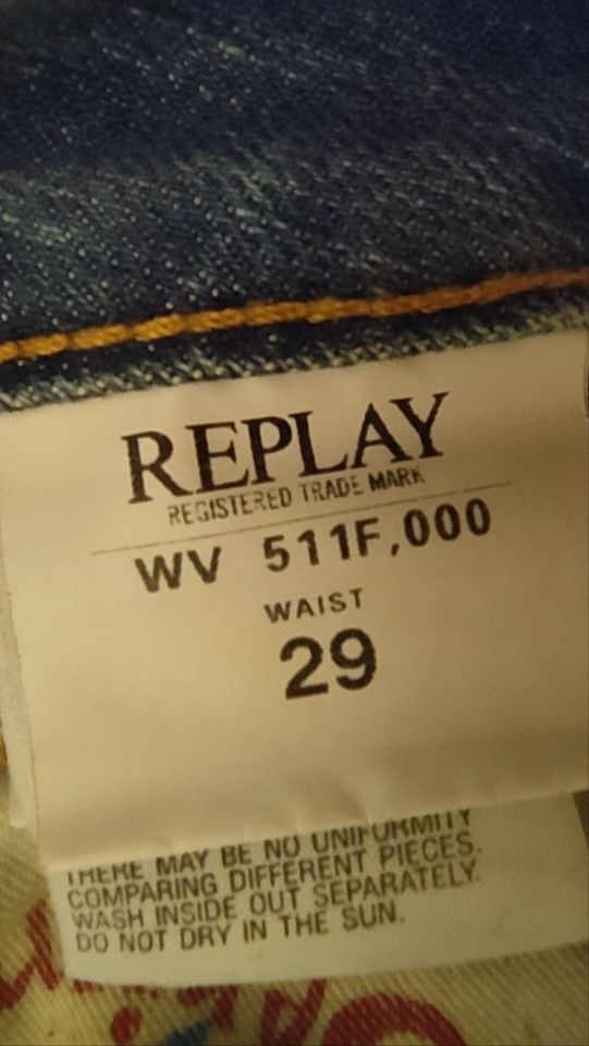 Low Waist Replay Damen Jeansshorts | Blau | W29 in Neufahrn