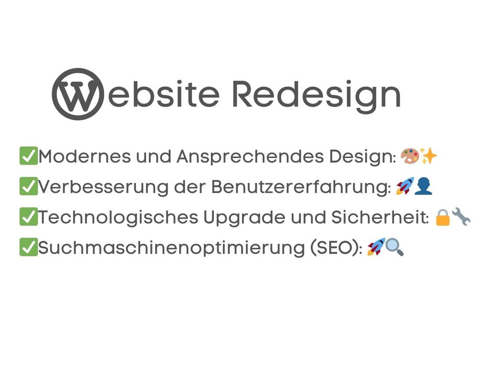 Website Redesign! Optimierung deiner Webseite in Wordpress in Mannheim