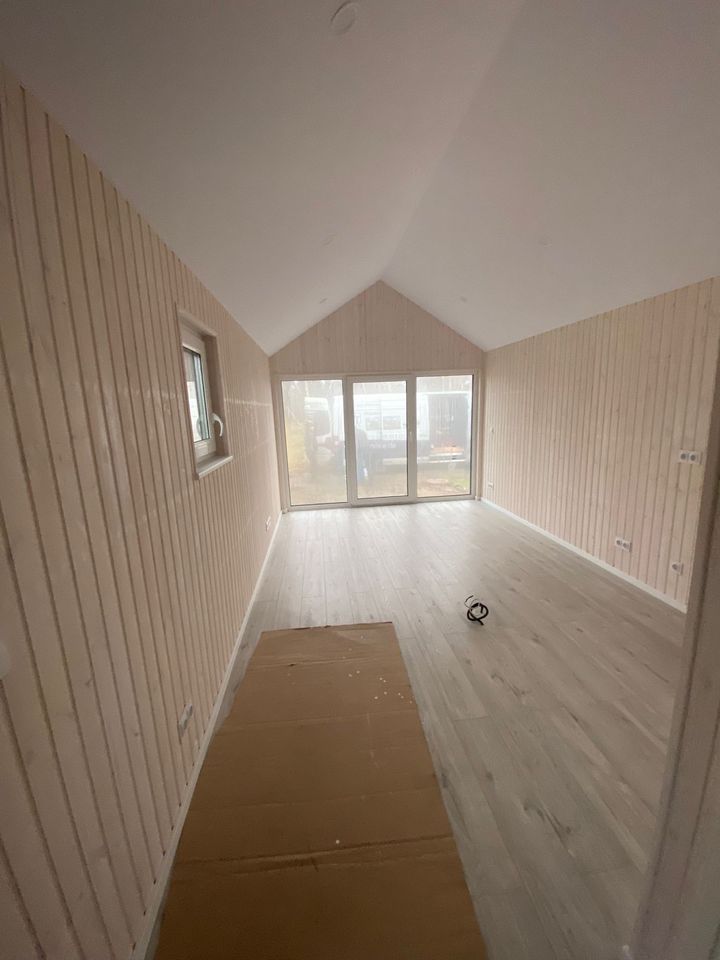 MODULHAUS Tiny House 10,00x3,60x3,80m (36m²) bezugsfertig mit Baugenehmigung, 1. Wohnsitz geeignet in Tornesch