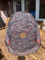 Dakine Schulrucksack Schulranzen 45x30x18 cm  grau mit Blumen Niedersachsen - Wilhelmshaven Vorschau