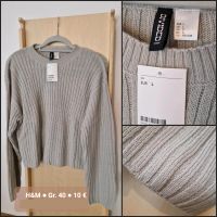 Pullover Strick H&M Grau Gr. L 40 Hessen - Hofheim am Taunus Vorschau