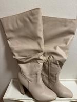 Damen Leder Stiefel beige Gr. 42 *neuwertig* Hessen - Bad König Vorschau