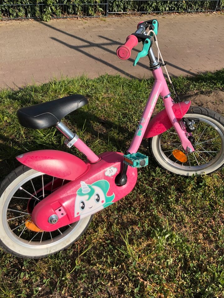 Kinderfahrrad - 14 Zoll BTWIN Unicorn 500 Rosa/Pink in Ahrensburg