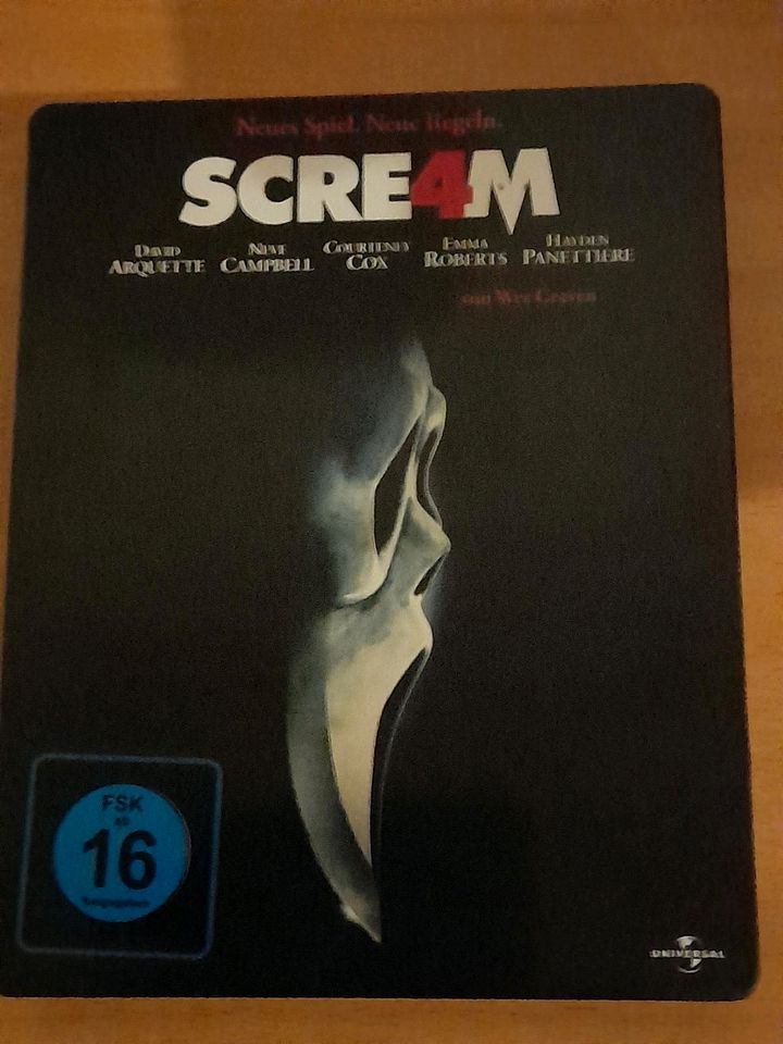 BLU - RAY  FILM SCREAM 4 STEELBOOK OVP in Rotenburg (Wümme)