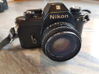 Nikon EM Camera mit Obejktiv Serie E, 50mm, f/1. 8 inkl. Zubehör Bayern - Gmund Vorschau