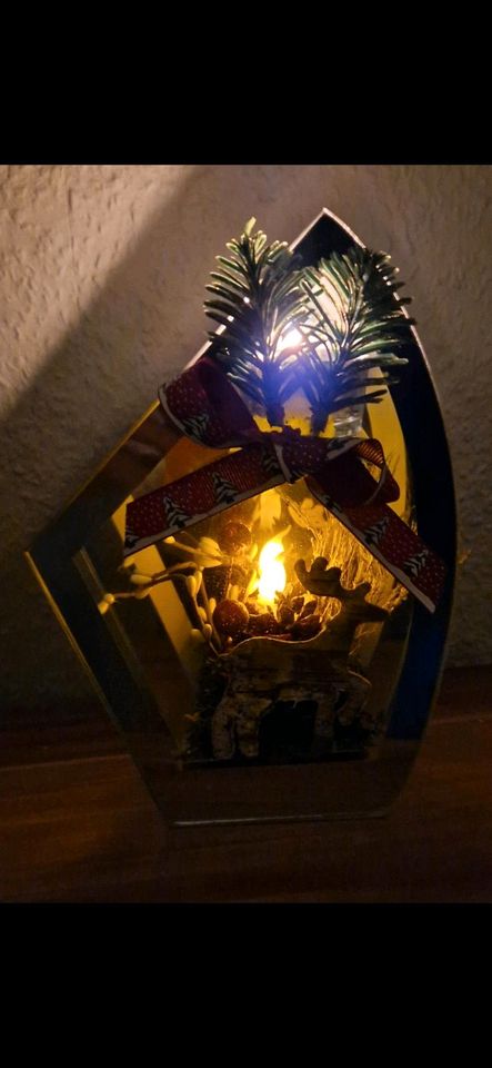 Weihnachtsdeko mit Teelicht und LED in Sömmerda