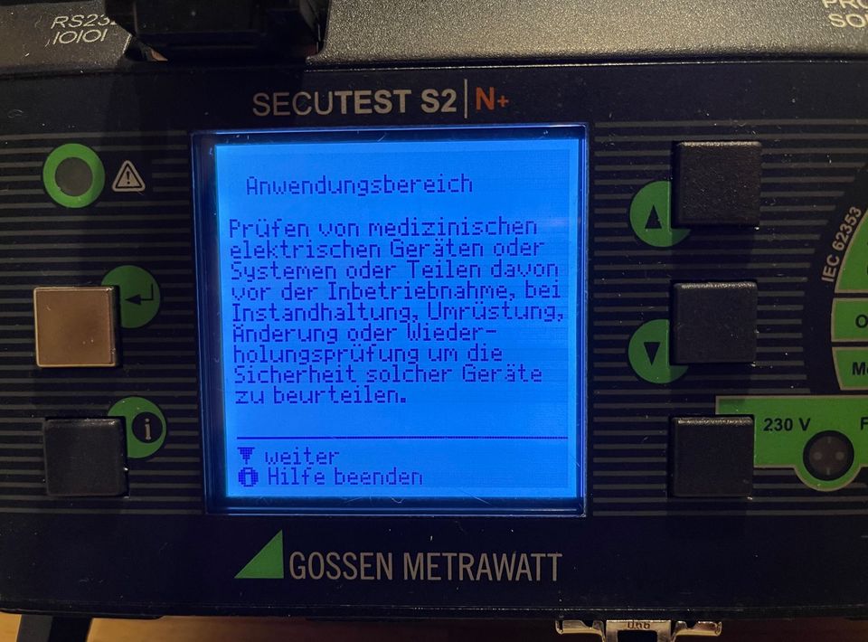 SECUTEST S2 N+ Gerätetester VDE 0701/0702/0751 mit SI+ Speicher in Karlsruhe