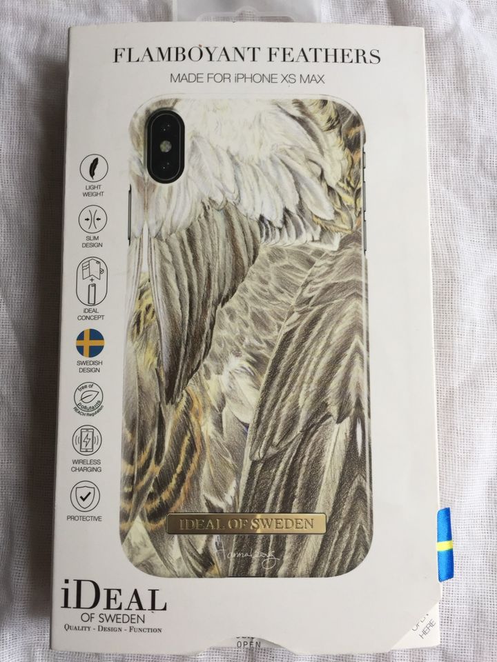 iDEAL OF SWEDEN iPhone XS MAX Handy Hülle Flamboyant Feathers NEU in Bonn