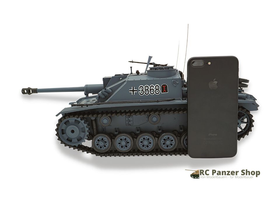 RC Panzer StuG 3 3868 1:16 2,4 V.7 Heng Long Metallgetriebe in Dachau