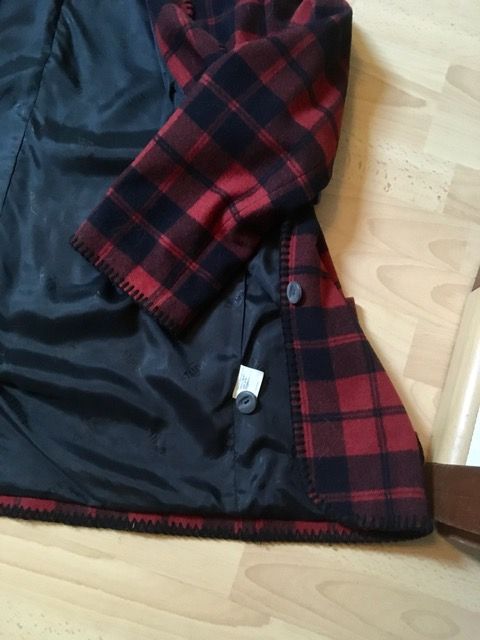 TAIFUN warmer Blazer , schwarz - rot , Gr L/XL in Ganderkesee