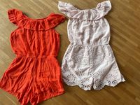 H&M Jumpsuit Orange  & rosa Stickerei Volants Sommer Overall Bayern - Neu Ulm Vorschau