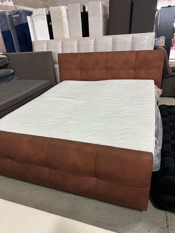 Boxspringbett Miami mit Motor inkl Matratzen, 180 x 200 cm in Klostermansfeld