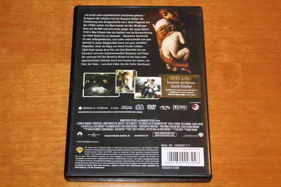 DVD Der seltsame Fall des Benjamin Button in Troisdorf