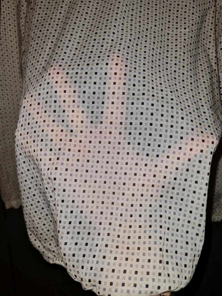 Leicht transparente Bluse von OPUS weiß  Gr 40 in Goldbach