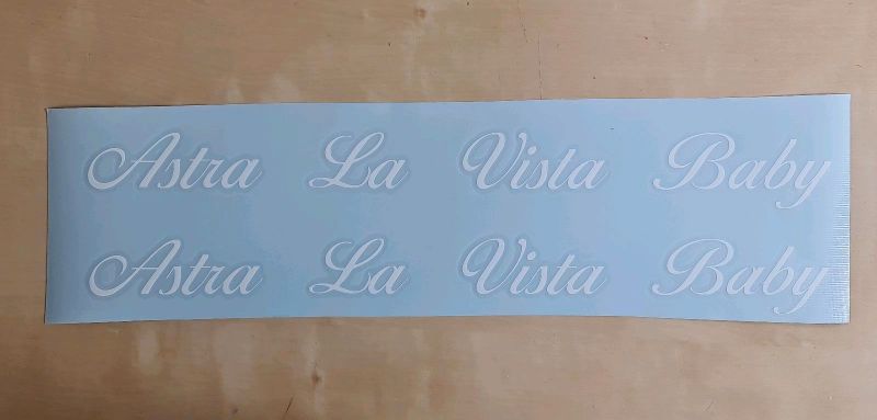 Astra la Vista » Stickerinsel - Autoaufkleber und Fahrzeugbeschriftung