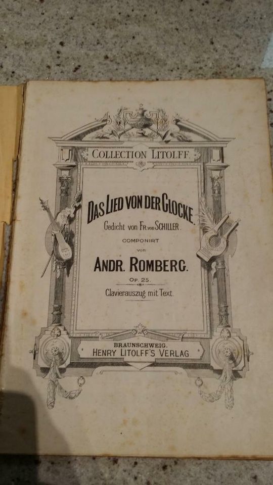 Anfang 1900: Collection Litolff No. 674: Das Lied von der Glocke in Lünen