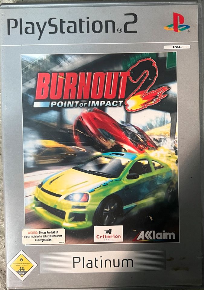 Playstation 2 Burnout2 Platinun Edition in Aschaffenburg