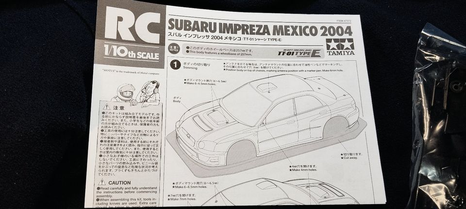 Tamiya Subaru Impreza Mexico WRX 2004 1:10 Karosserie neu in Hamburg